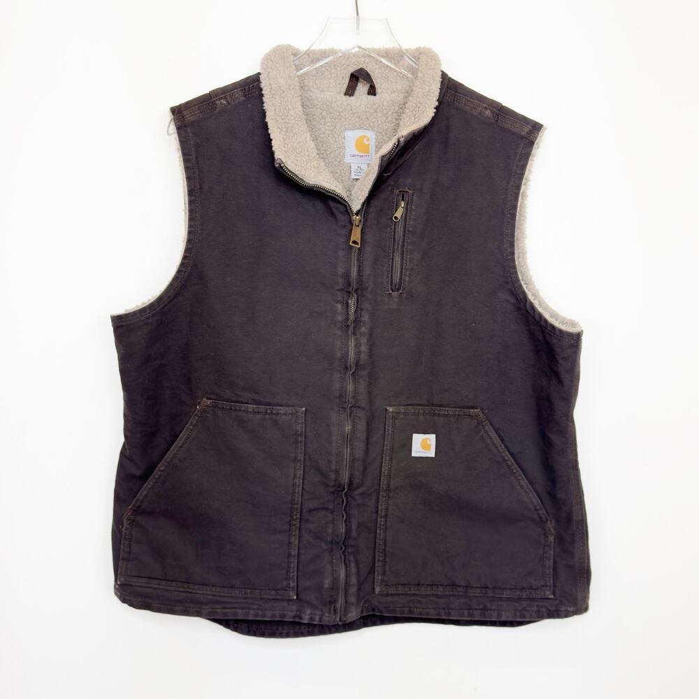 Carhartt Black Sherpa-Lined Vest
